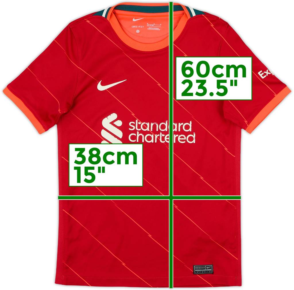 2021-22 Liverpool Home Shirt - 6/10 - (M.Boys)