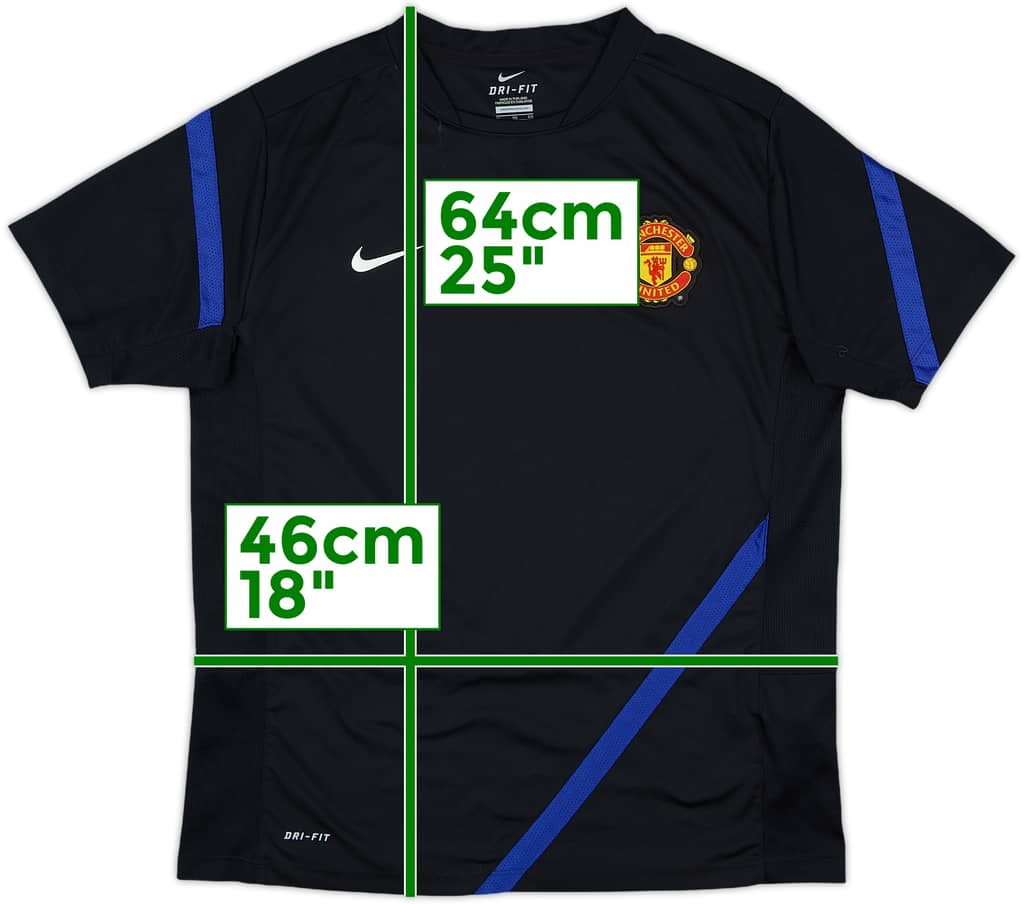 2011-12 Manchester United Nike Training Shirt - 9/10 - (XL.Boys)