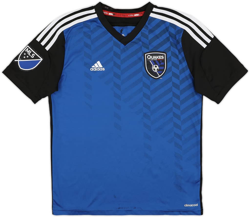 2014-15 San Jose Earthquakes Home Shirt - 7/10 - (L.Boys)