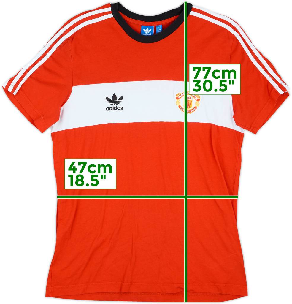 2015-16 Manchester United adidas Cotton Tee - 9/10 - (L)