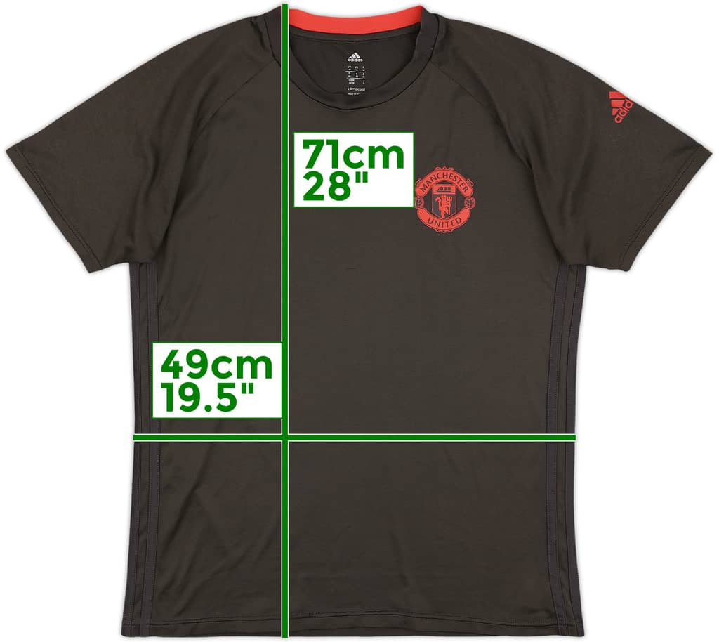 2016-17 Manchester United adidas Training Shirt - 9/10 - (M)