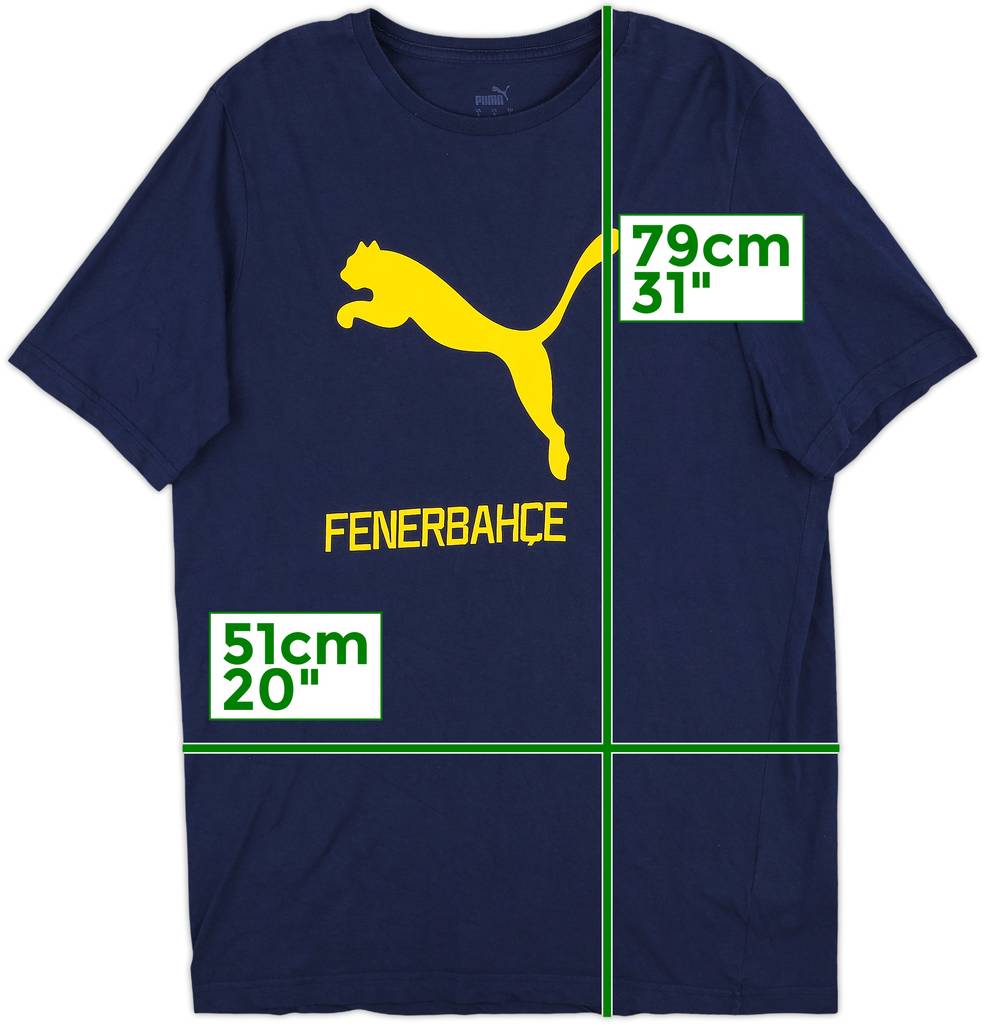 2021-22 Fenerbahce Puma Cotton Tee - 9/10 - (L)