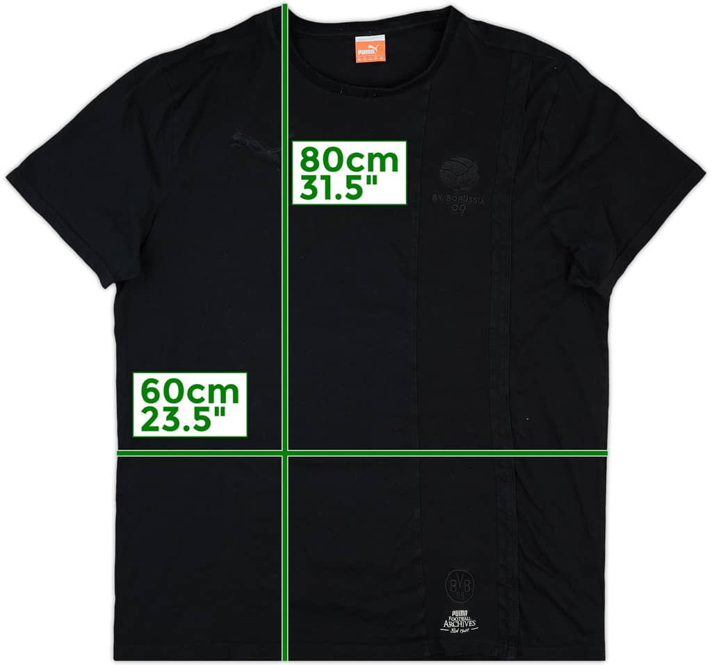 2014-15 Borussia Dortmund Puma Retro Cotton Tee - 9/10 - (XXL)