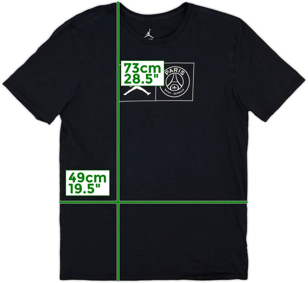2018-19 Paris Saint-Germain Nike Jordan Cotton Tee - 9/10 - (L)
