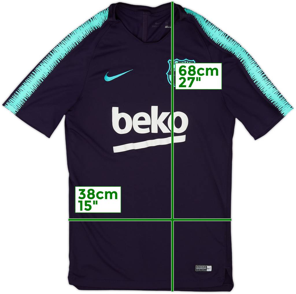2018-19 Barcelona Nike Training Shirt - 8/10 - (S)