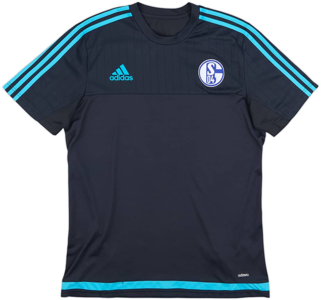 2015-16 Schalke adizero Training Shirt - 9/10 - (L)