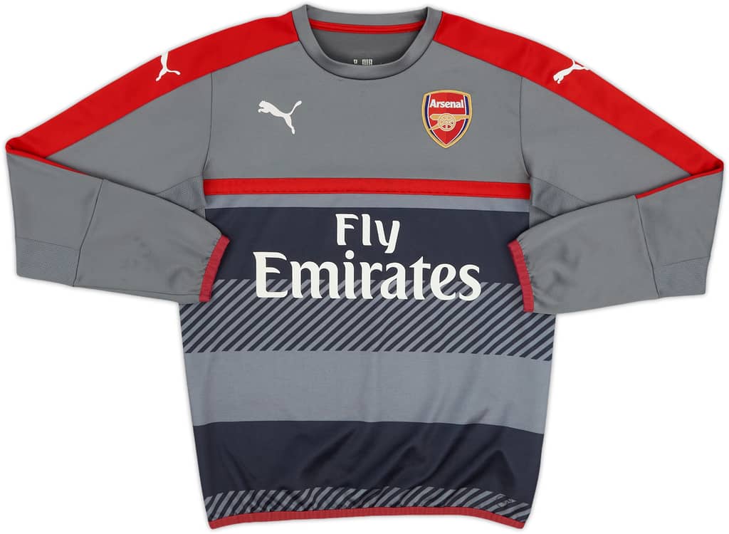 2016-17 Arsenal Puma Sweat Top - 7/10 - (XL.Boys)