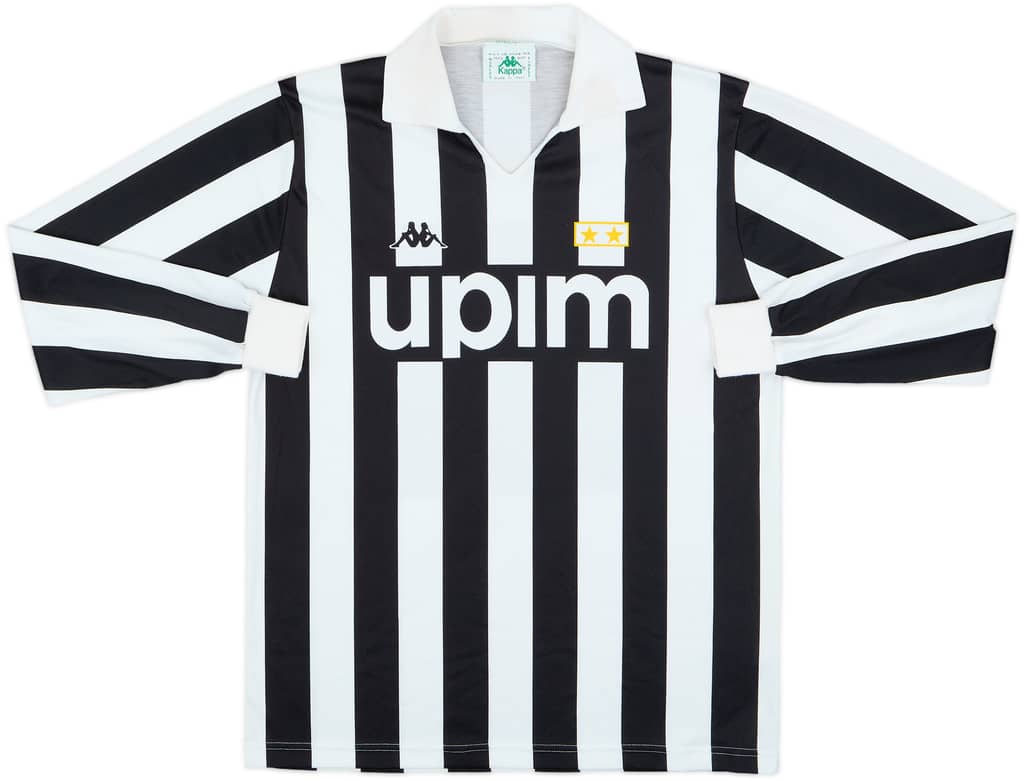 1989-90 Juventus Basic Home L/S Shirt - 8/10 - (L)