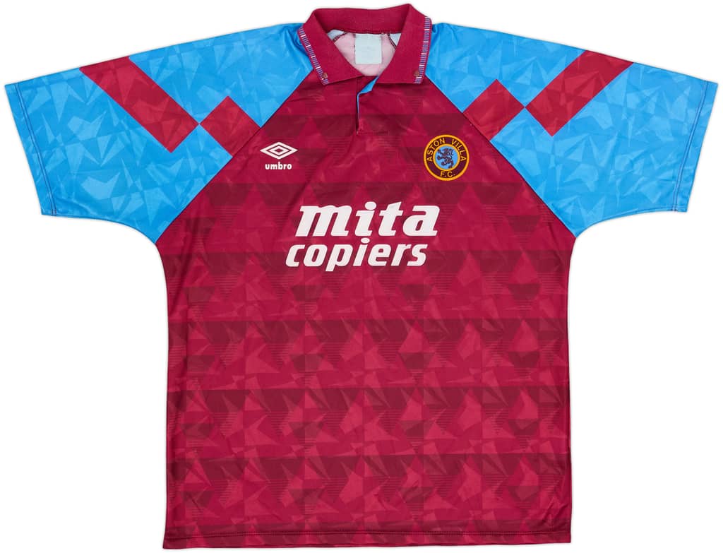 1990-92 Aston Villa Home Shirt - 8/10 - (XL)