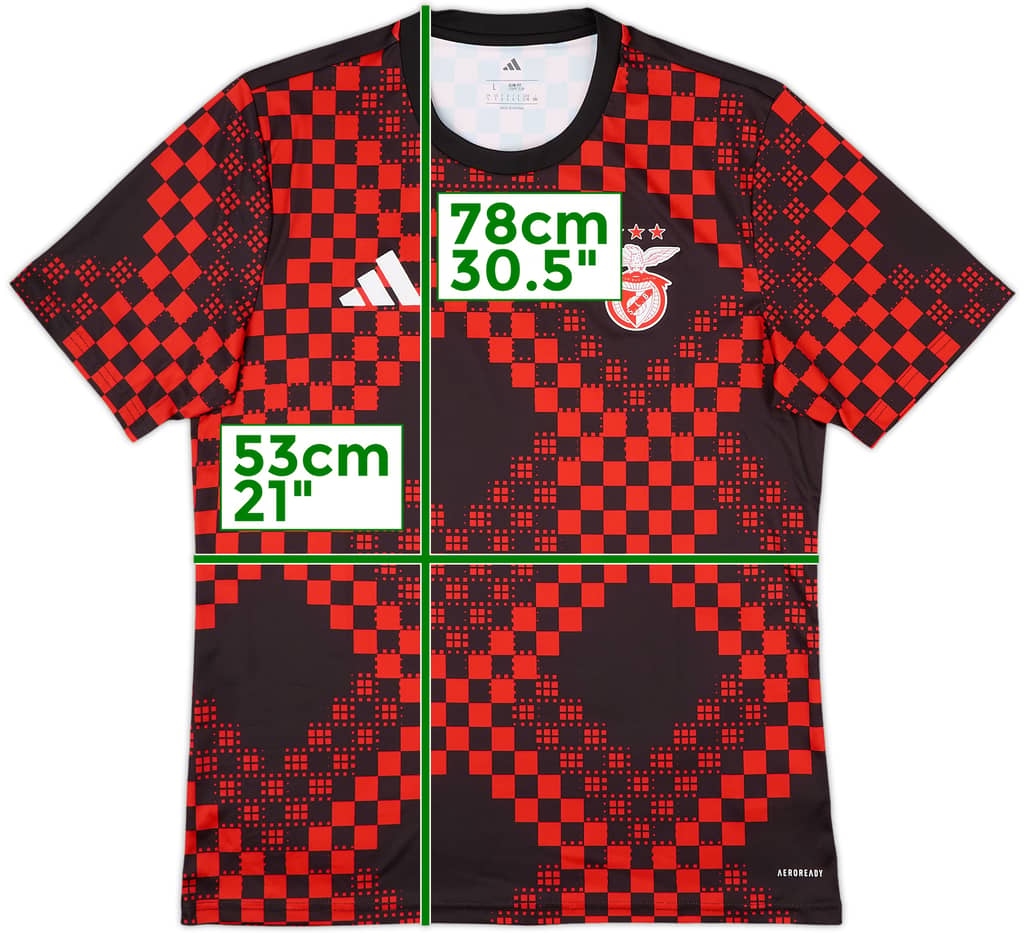 2025-26 Benfica adidas Training Shirt - 10/10 - (M)