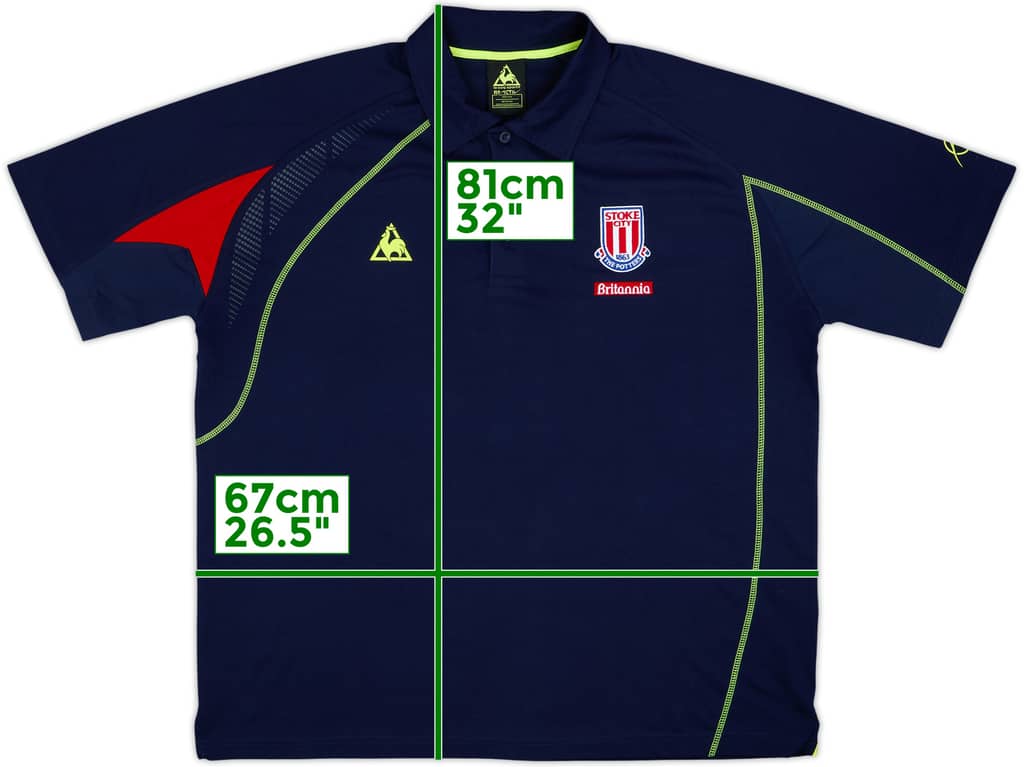 2008-09 Stoke City Le Coq Sportif Polo Shirt - 10/10 - (XXL)