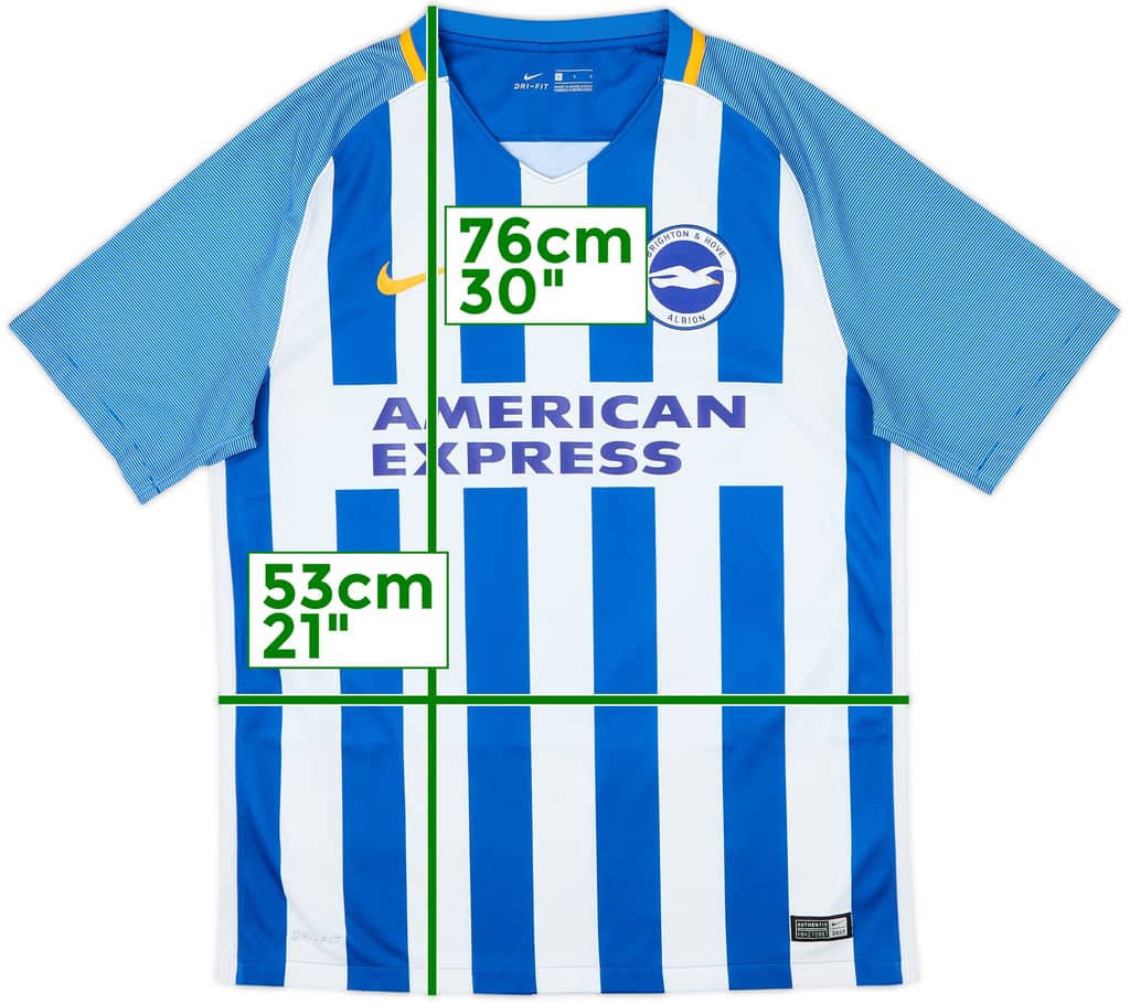 2017-18 Brighton Maillot domicile - 8/10 - (L)