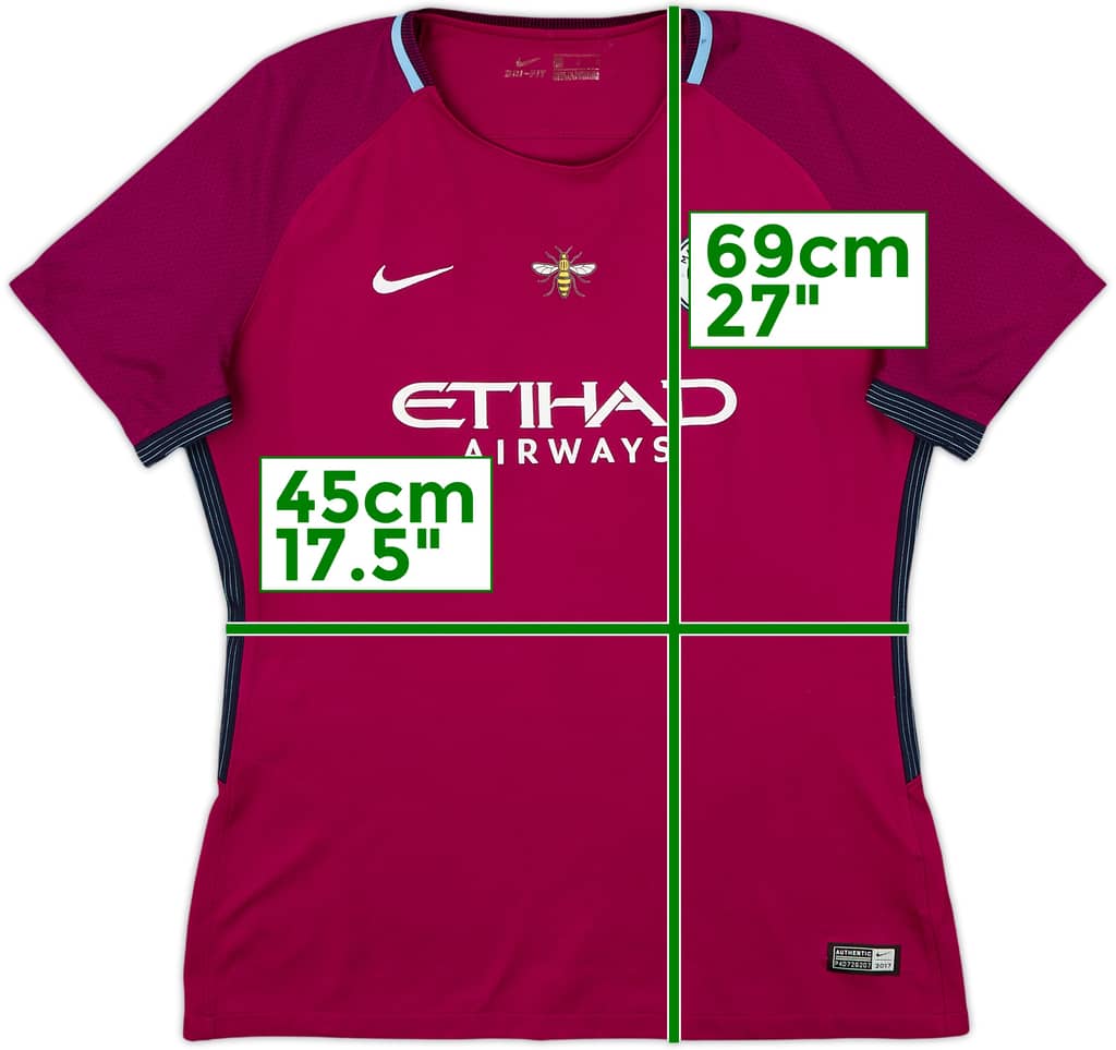 2017-18 Manchester City Away Shirt - 9/10 - (Women's L)