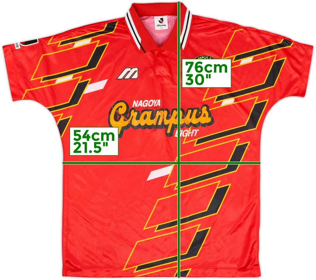 1994-96 Nagoya Grampus Eight Home Shirt - 7/10 - (L)