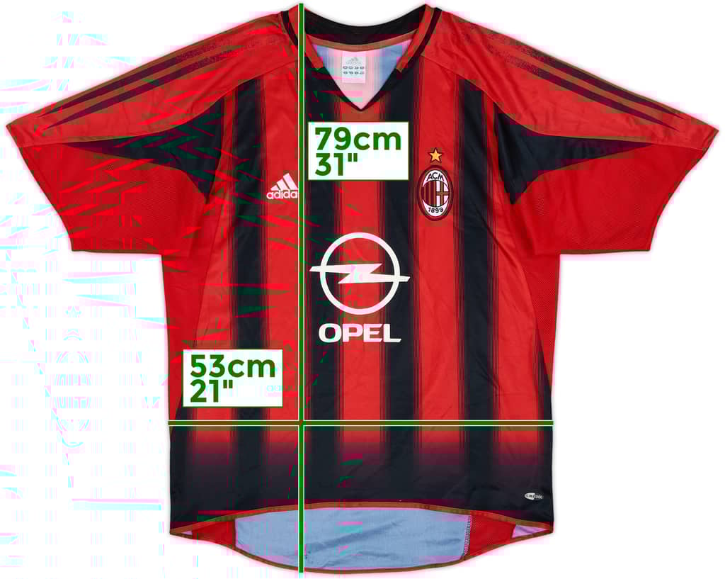 2004-05 AC Milan Home Shirt - 5/10 - (M)