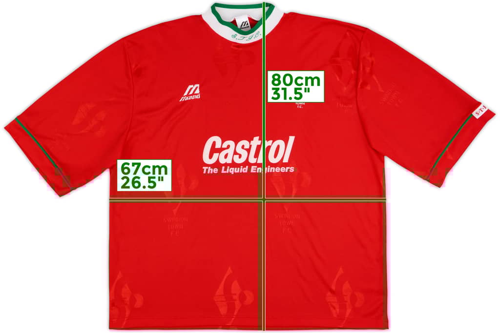 1995-96 Swindon Town Home Shirt - 10/10 - (XL)