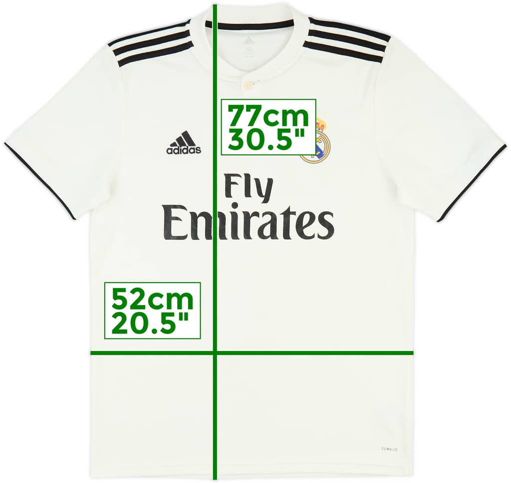 2018-19 Real Madrid Home Shirt - 7/10 - (XL.Boys)