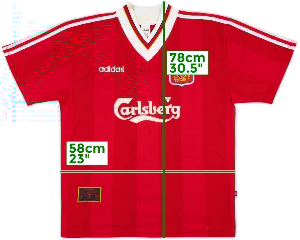 1995-96 Liverpool Home Shirt - 6/10 - (L)