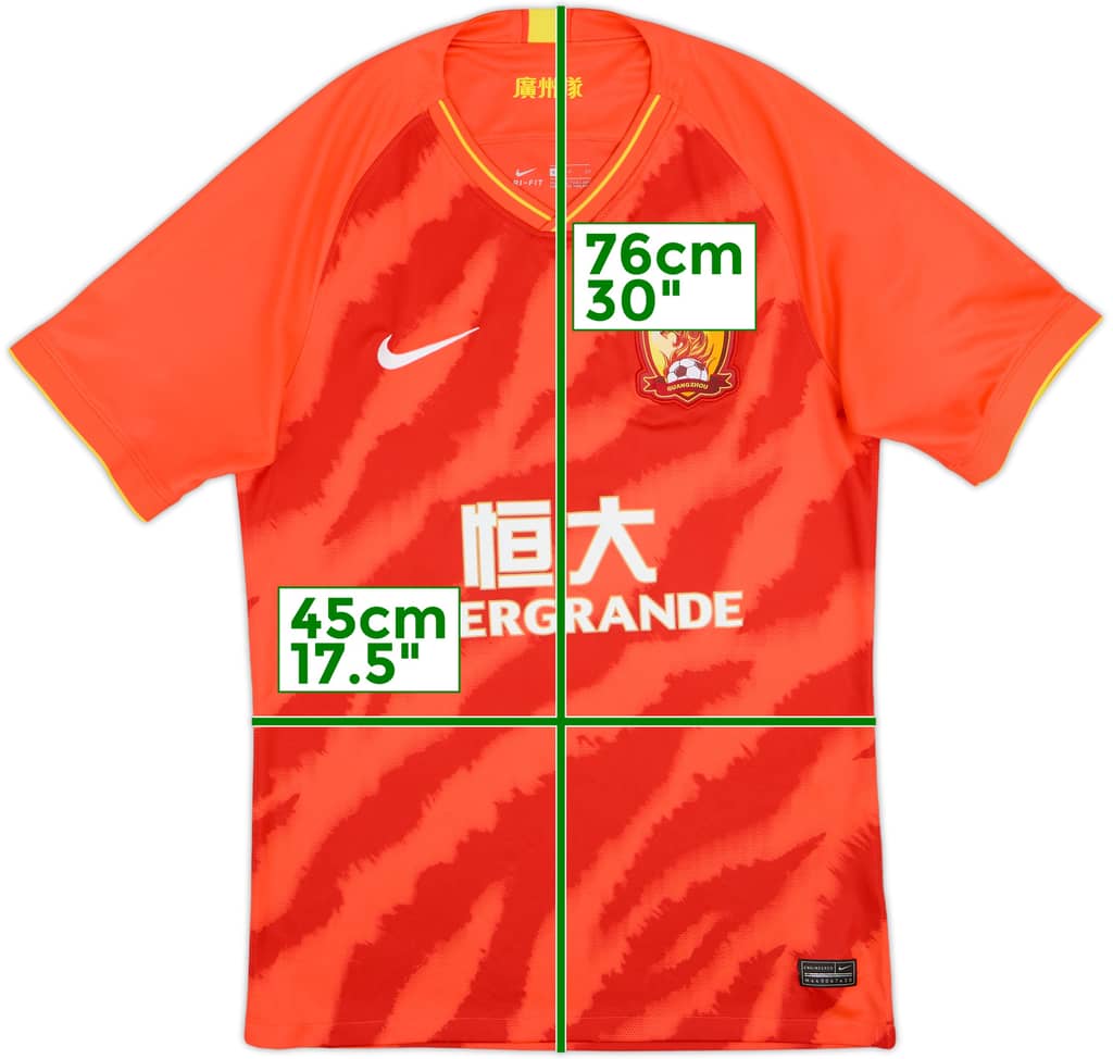 2020 Guangzhou Evergrande Home Shirt - 10/10 - (S)