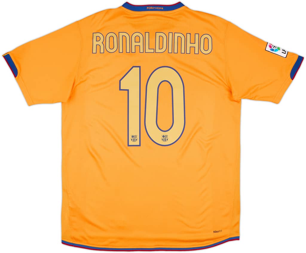 2006-08 Barcelona Away Shirt Ronaldinho #10