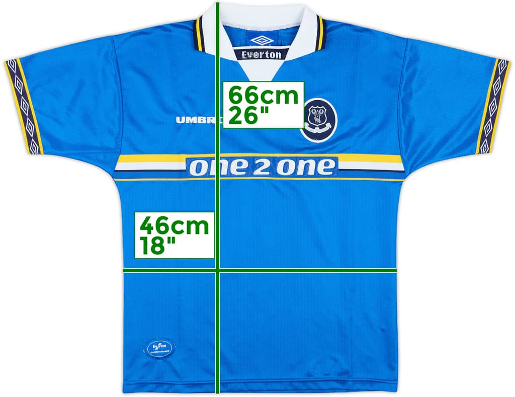 1997-99 Everton Home Shirt - 8/10 - (L.Boys)