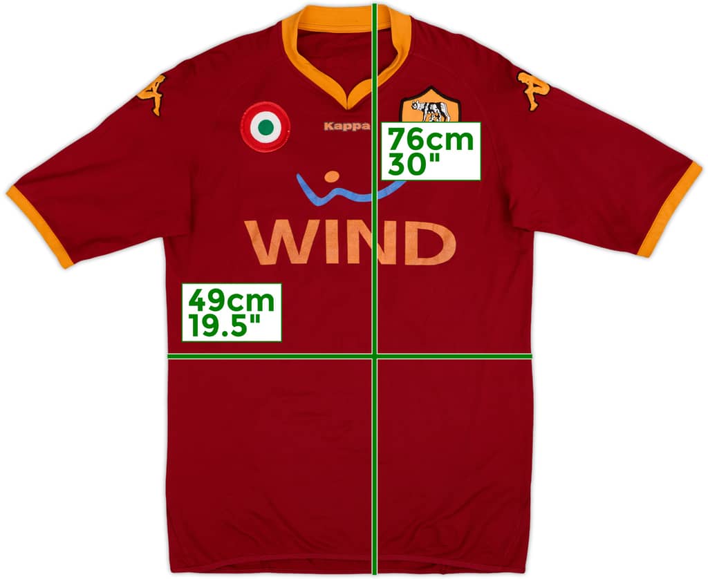 2007-08 Roma Home Shirt Totti #10 - 5/10 - (XL)