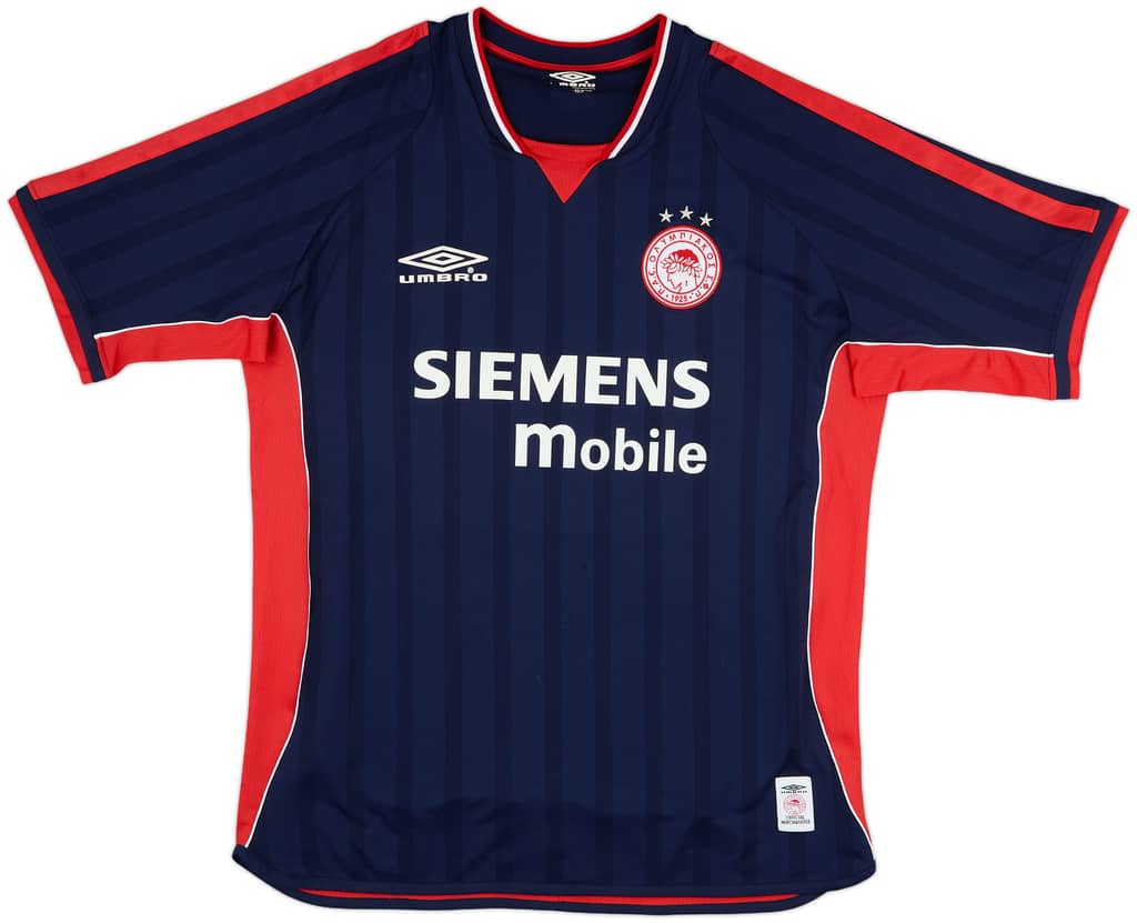 2001-02 Olympiakos Away Shirt - 8/10 - (XXL)