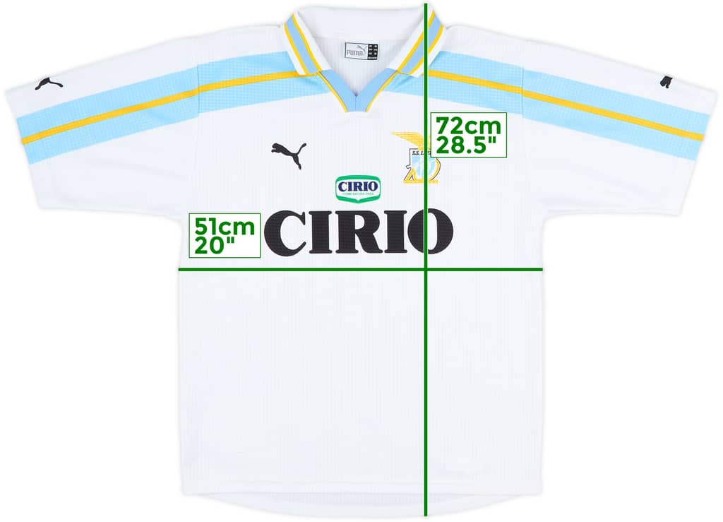 1999-00 Lazio Centenary Home Shirt - 8/10 - (XL.Boys)