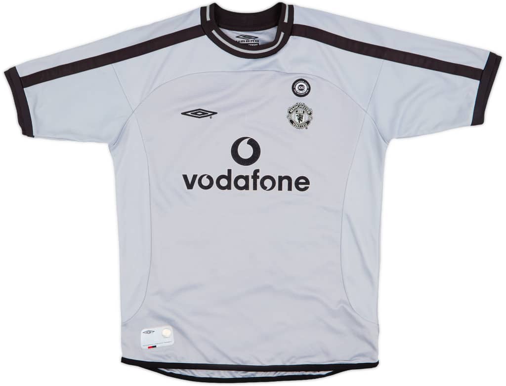 2001-02 Manchester United Centenary S/S GK Shirt - 8/10 - (M.Boys)
