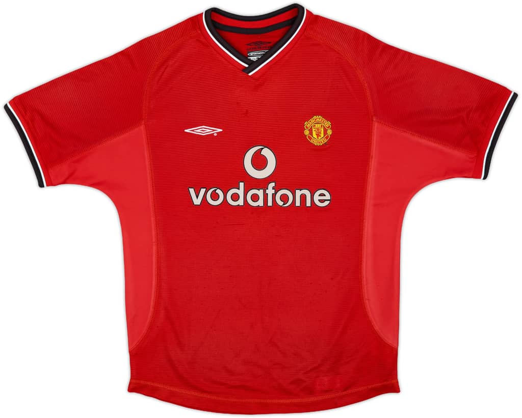 2000-02 Manchester United Home Shirt - 8/10 - (M.Boys)