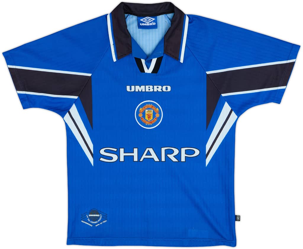 1996-98 Manchester United Third Shirt - 6/10 - (L.Boys)