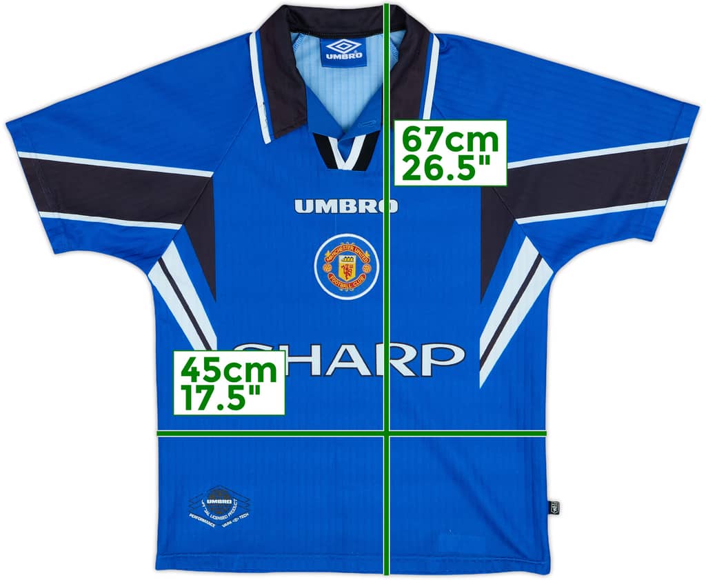 1996-98 Manchester United Third Shirt - 6/10 - (L.Boys)