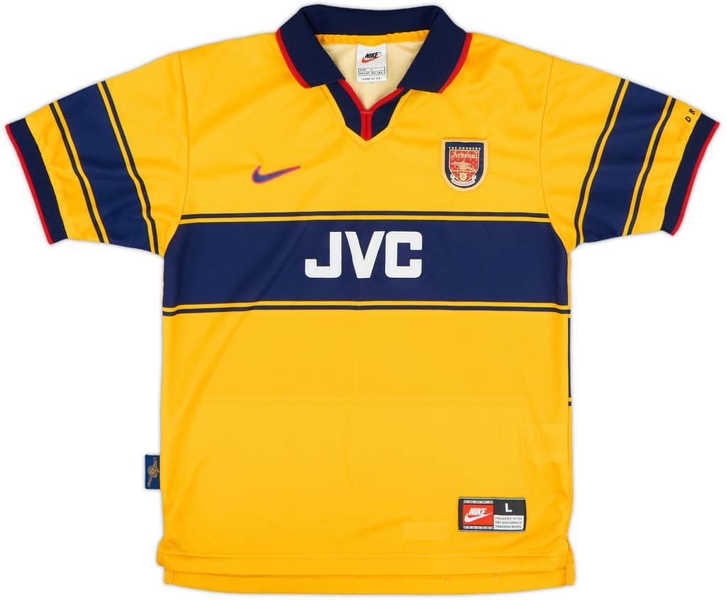 1997-99 Arsenal Away Shirt - 9/10 - (L.Boys)