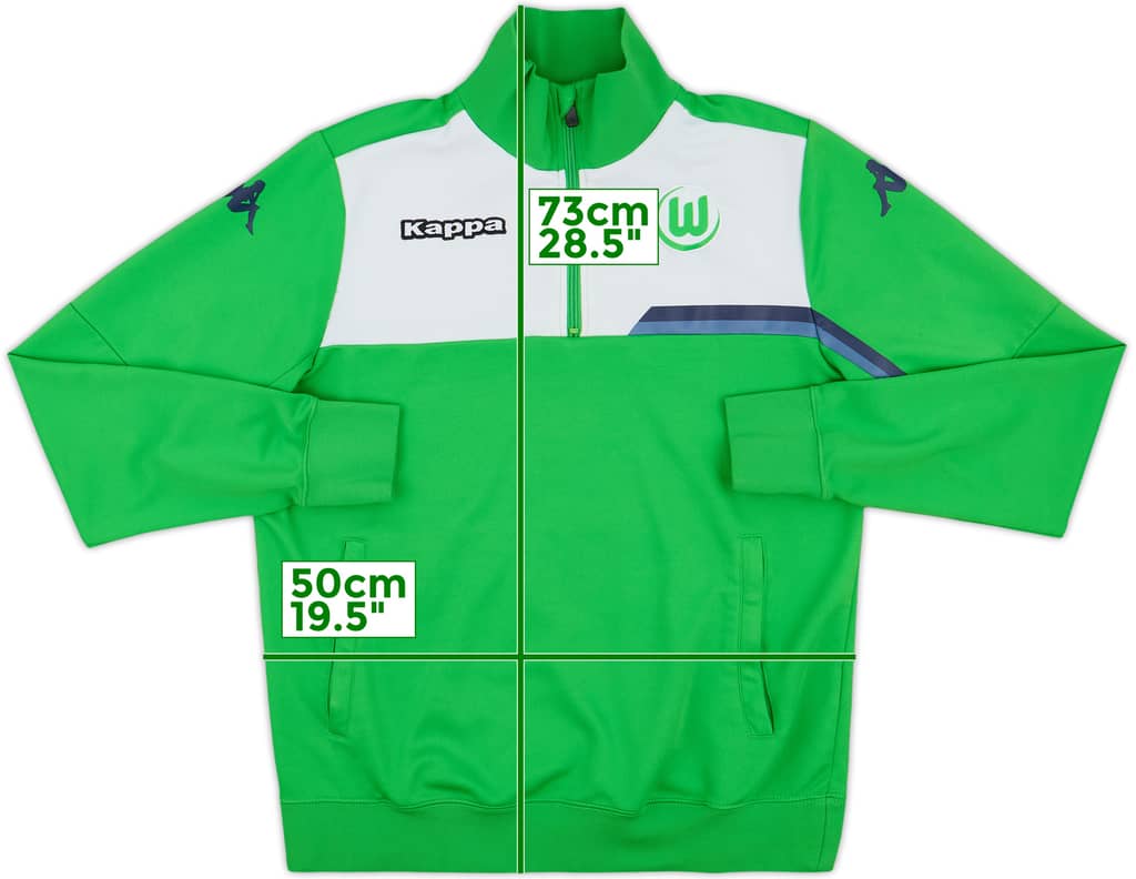 2014-15 Wolfsburg Kappa 1/4 Zip Drill Top - 7/10 - (M)