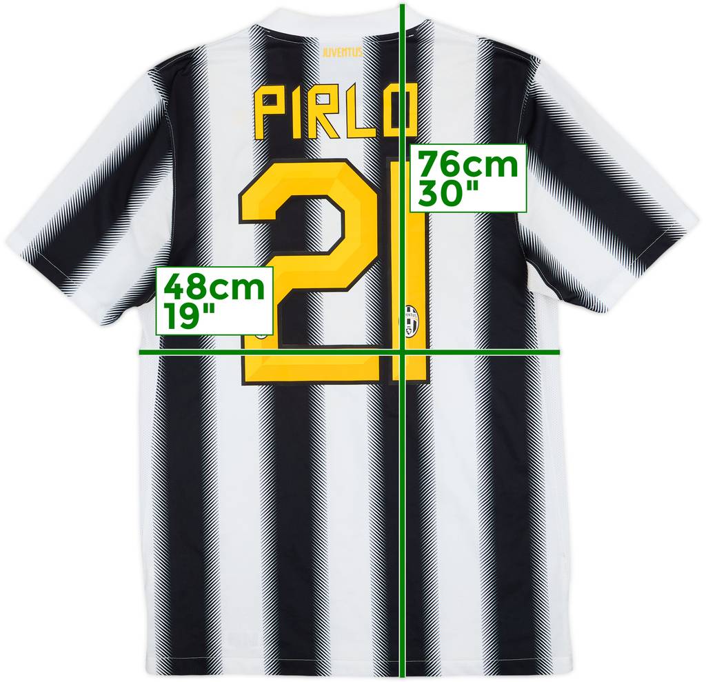 2011-12 Juventus Home Shirt Pirlo #21 - 7/10 - (S)