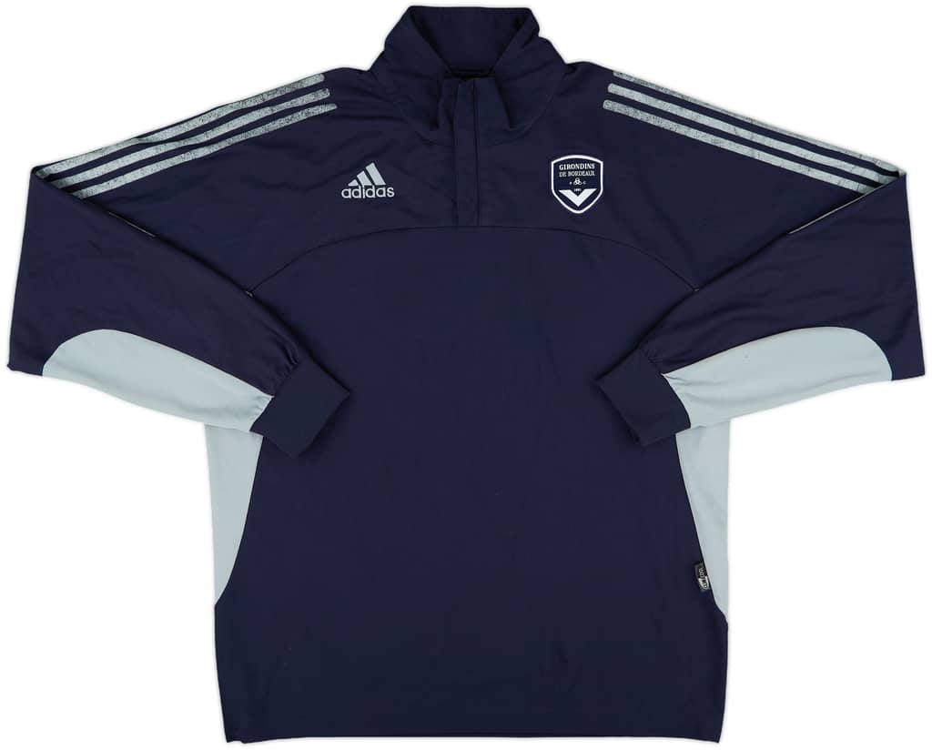 2003-04 Bordeaux adidas 1/4 Zip Sweat Top - 5/10 - (M)
