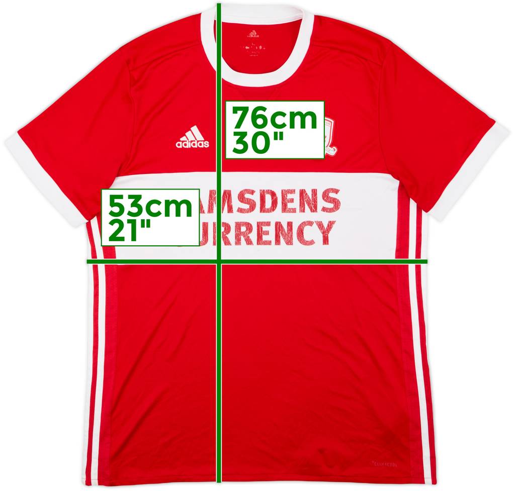 2017-18 Middlesbrough Home Shirt - 5/10 - (L)