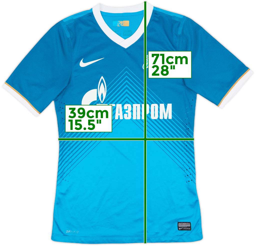 2013-14 Zenit St. Petersburg Player Issue Home Shirt - 8/10 - (S)