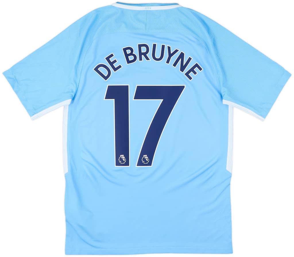 2017-18 Manchester City Home Shirt De Bruyne #17 - 7/10 - (S)