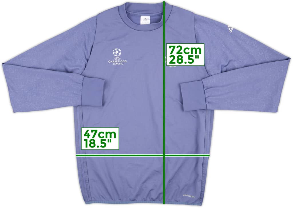 2016-17 Real Madrid adidas CL Sweat Top - 8/10 - (M)