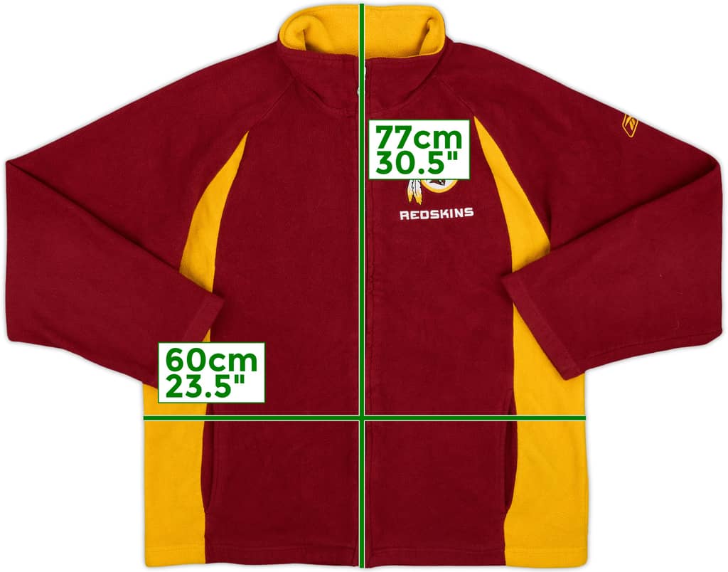 2006 Washington Redskins Reebok Full Zip Fleece Jacket - 9/10 - (L)