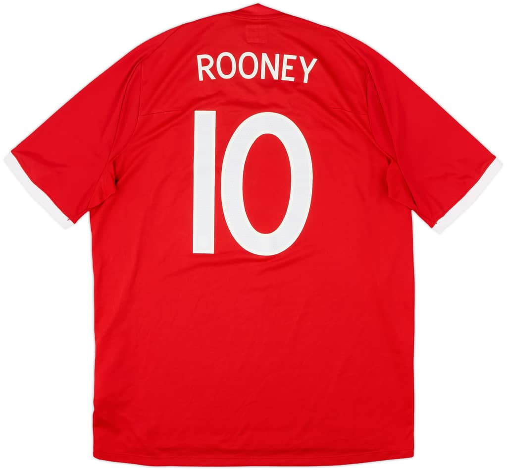 2010-11 England Away Shirt Rooney #10 - 8/10 - (XL)