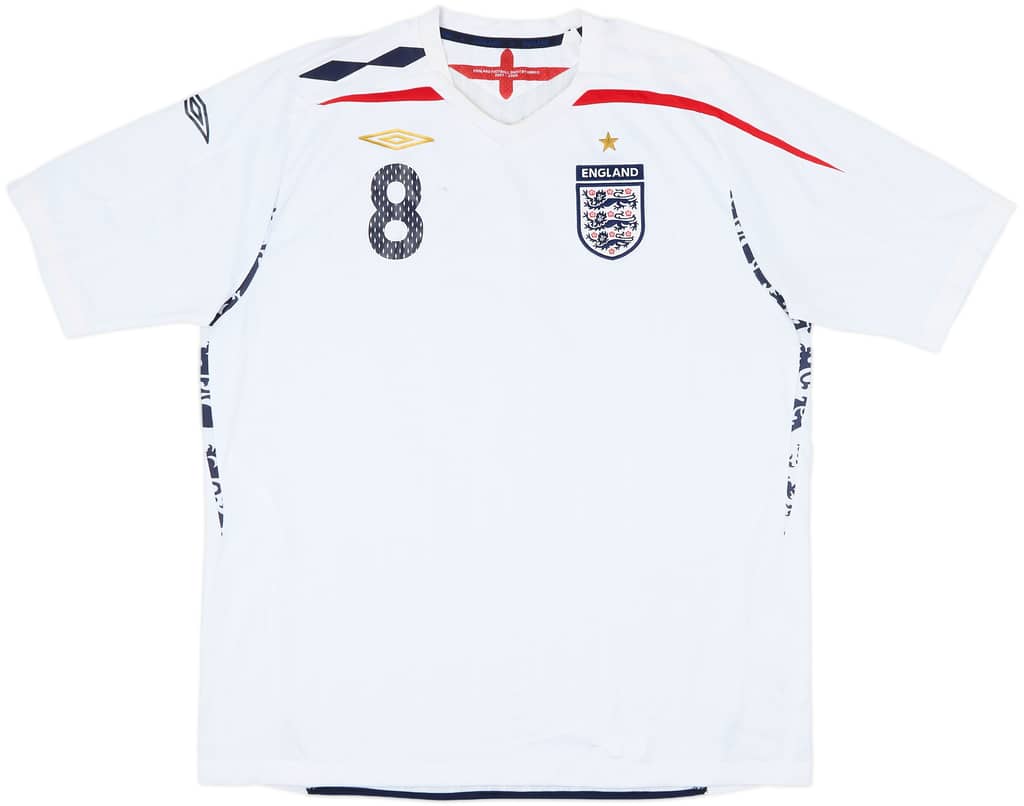 2007-09 England Home Shirt Lampard #8 - 4/10 - (XXL)