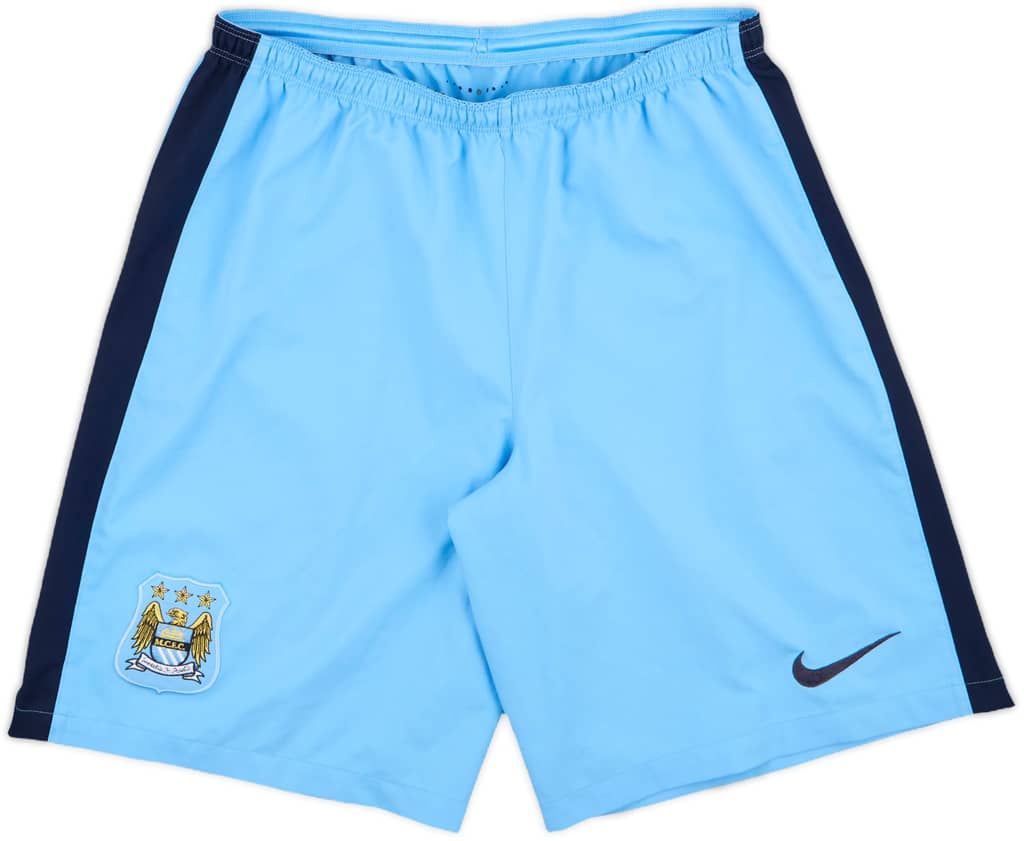 2014-15 Manchester City Authentic Home Shorts - 10/10 - (M)