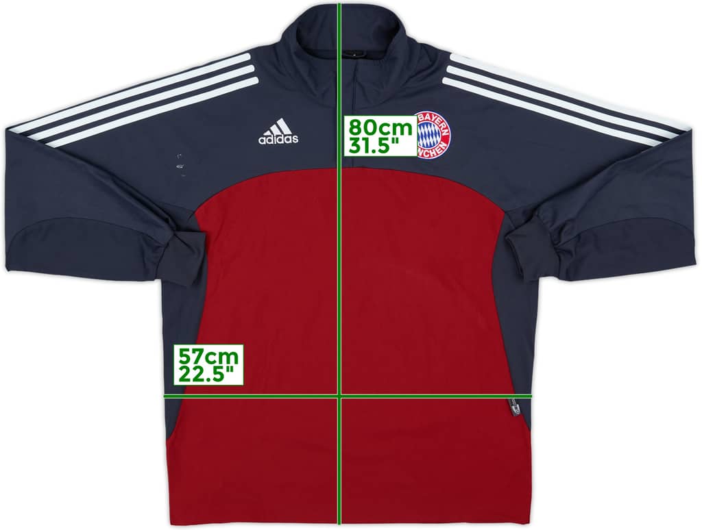 2002-03 Bayern Munich adidas 1/4 Zip Drill Top - 8/10 - (M/L)