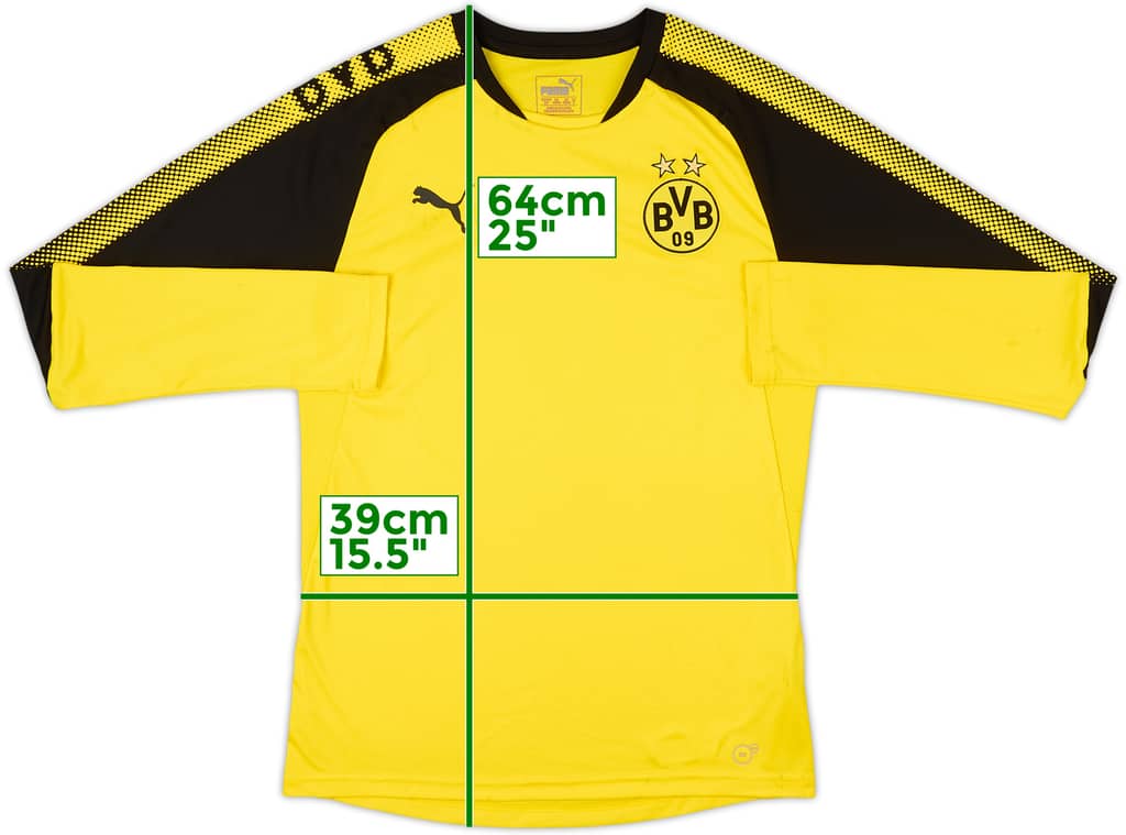 2017-18 Borussia Dortmund Puma Training L/S Shirt - 6/10 - (S)
