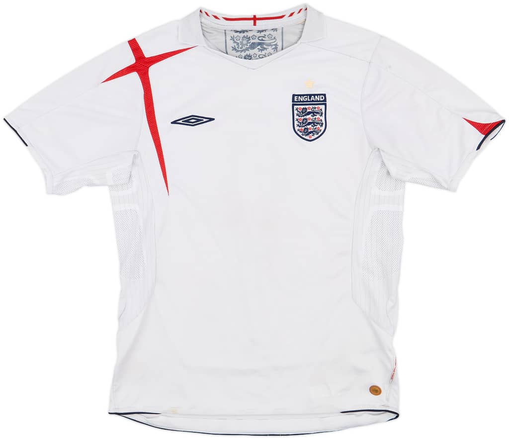 2005-07 England Home Shirt - 5/10 - (M)