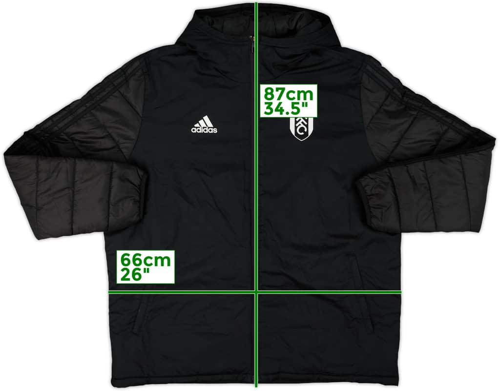 2019-20 Fulham adidas Padded Bench Coat - 10/10 - (XL)