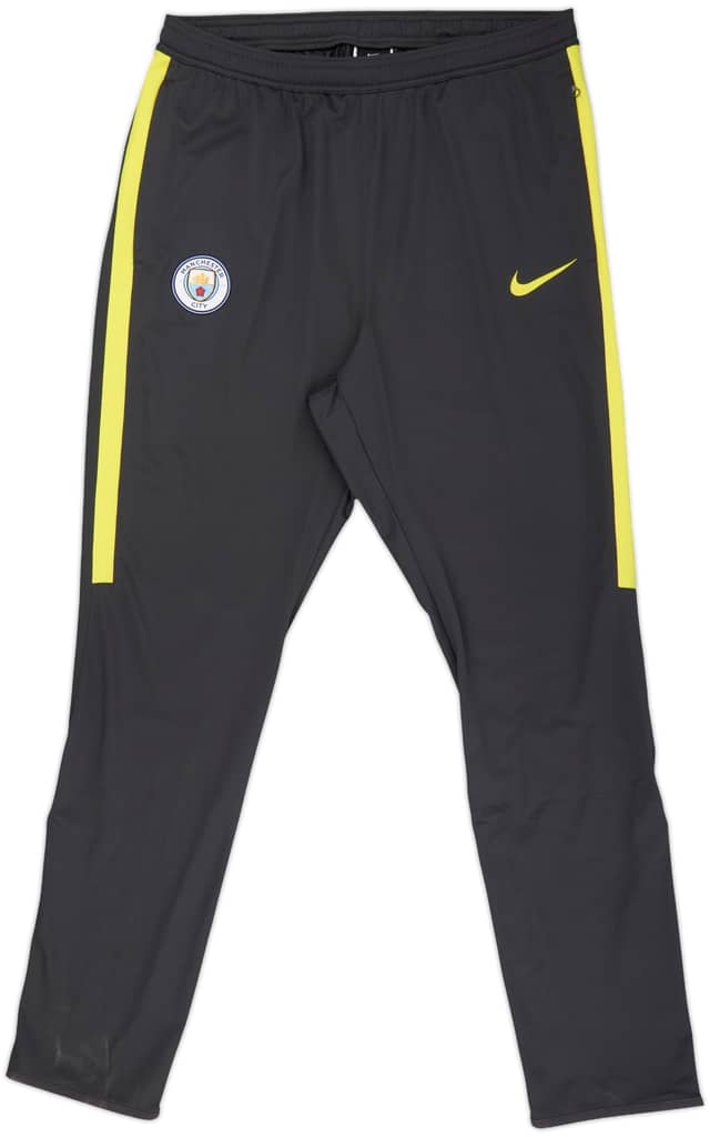 2016-17 Manchester City Nike Track Pants/Bottoms - 9/10 - (XL)