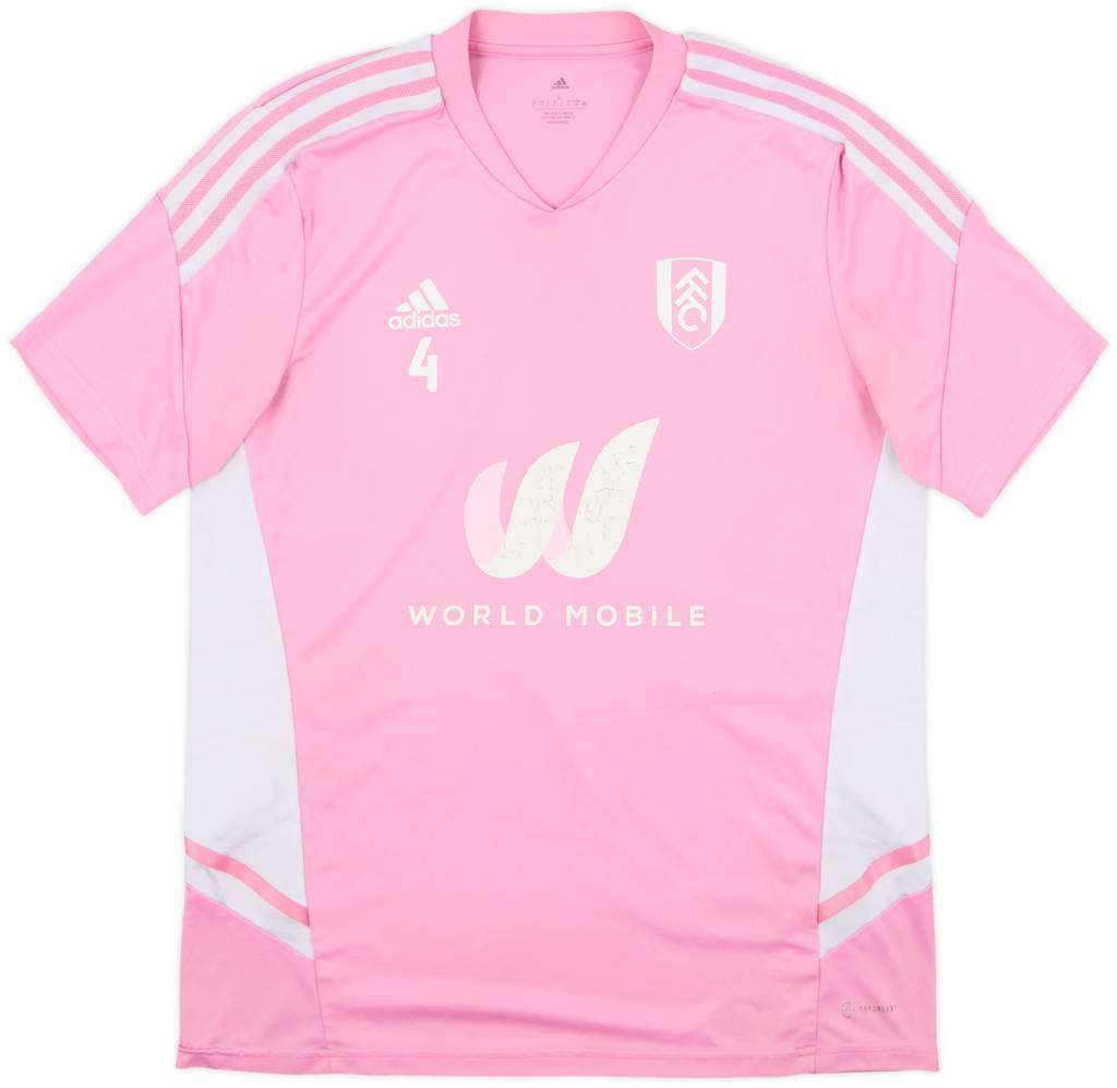 2022-23 Fulham adidas Player Issue Training Shirt #4 - 5/10 - (L)